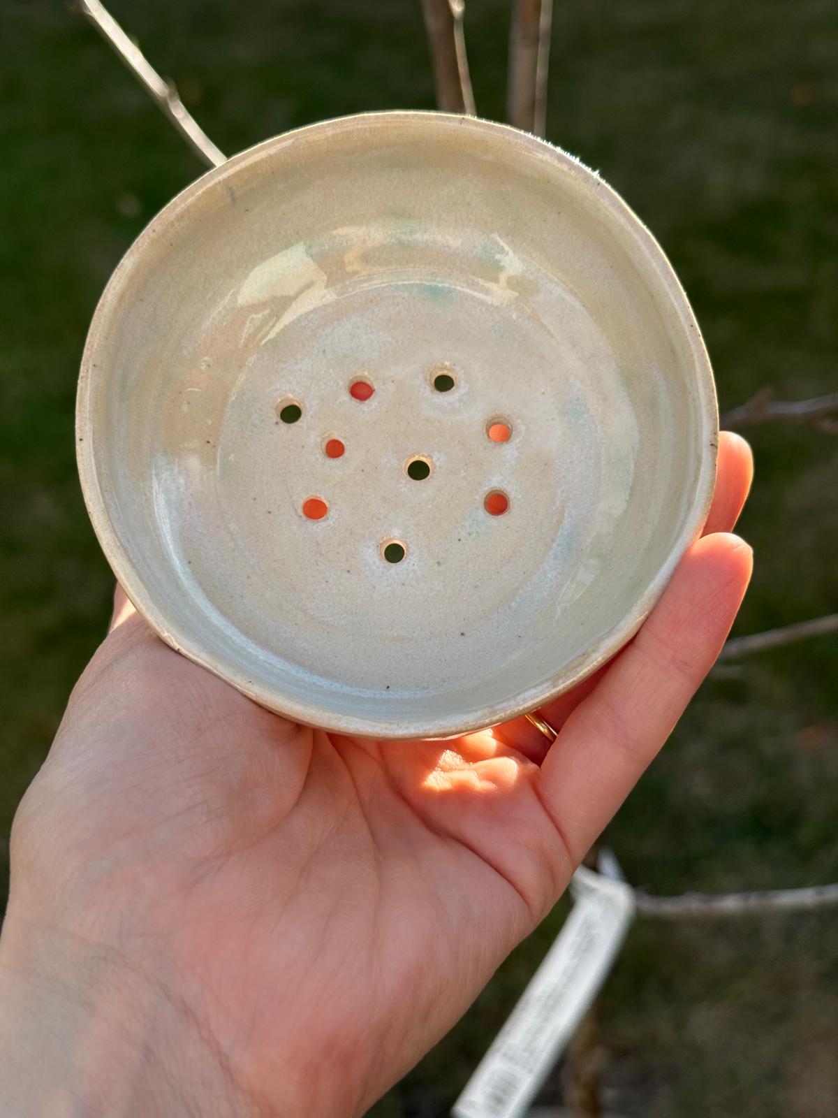 A large ceramic serving platter